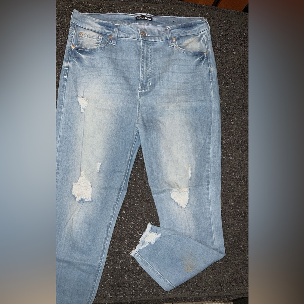 Ripped Blue Jeans